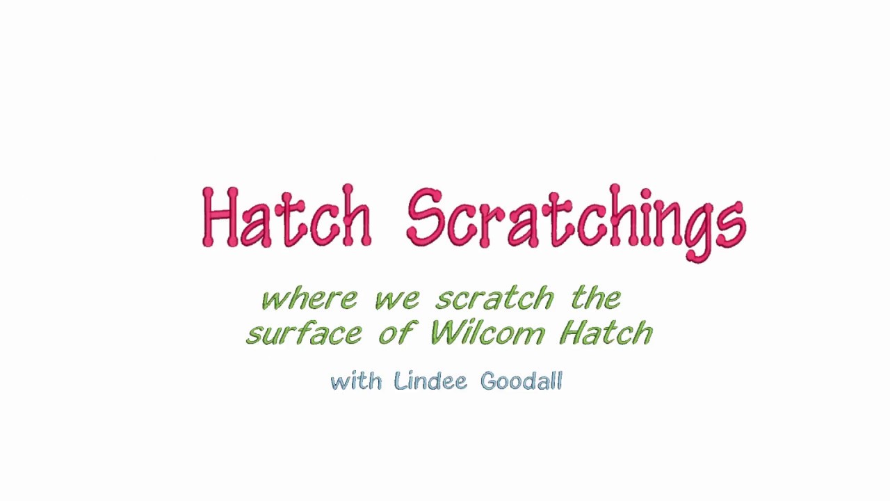 Wilcom Hatch: Knocking Off the Knockdown Stitch