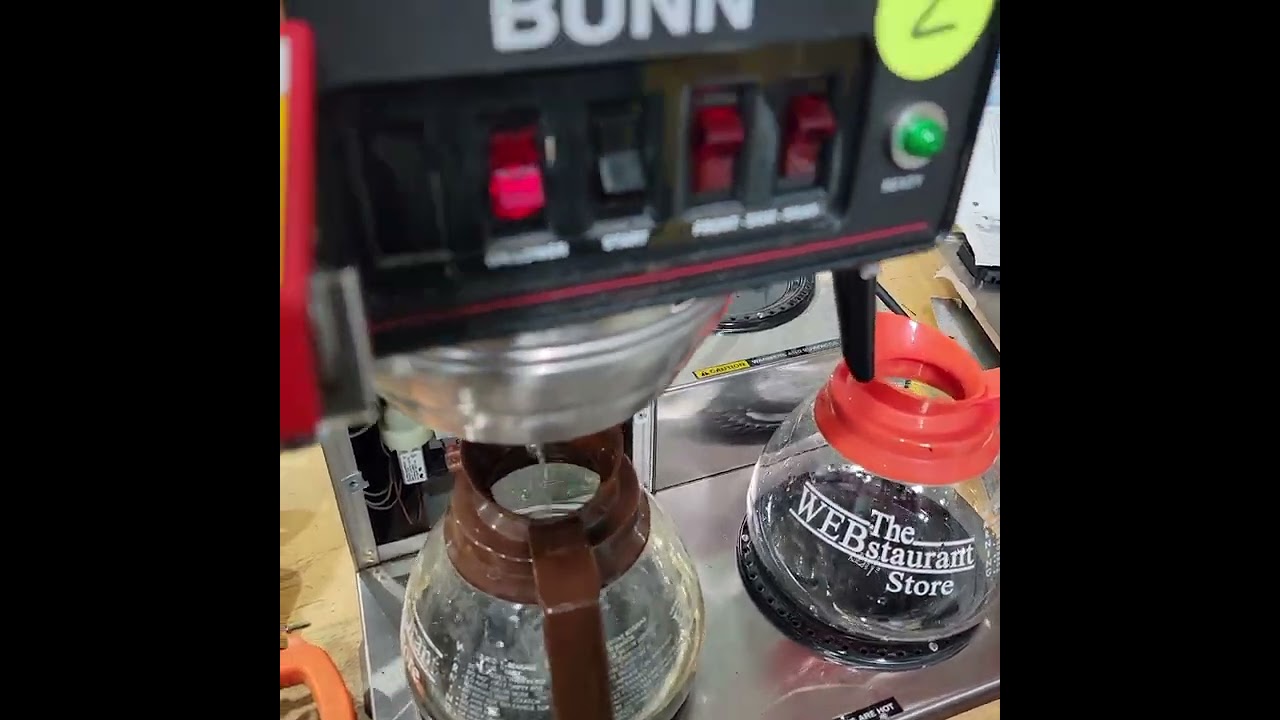 Bunn CWTF15-3 Automatic Coffee Brewer Stainless Funnel Test