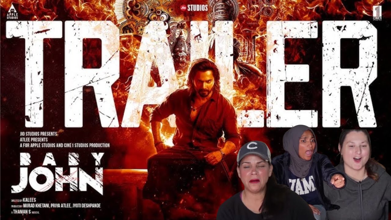 Americans' react to Baby John - Trailer | Atlee | Varun Dhawan, Keerthy S, Wamiqa G, Jackie S |