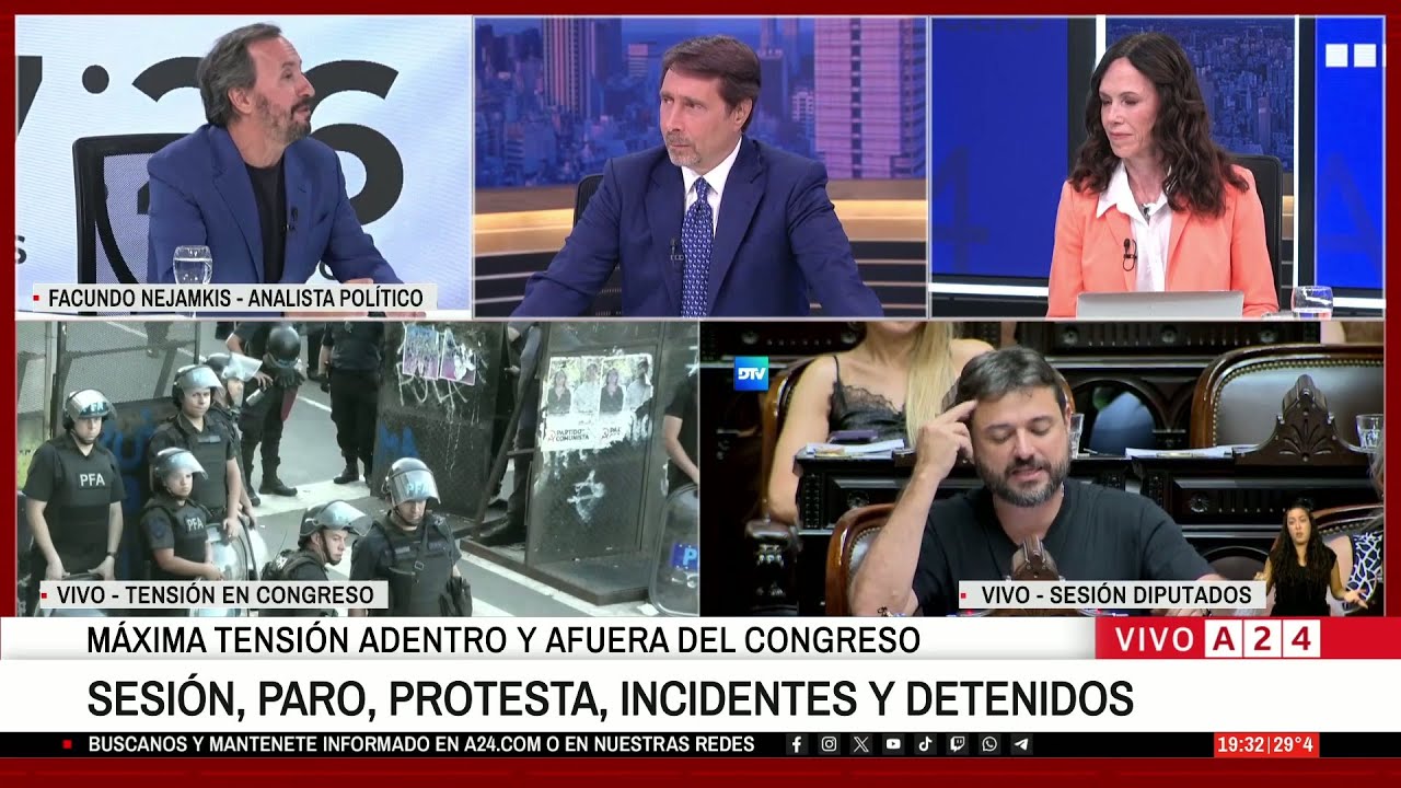 🔴 REFORMA LABORAL: SESIÓN, PARO, PROTESTAS, INCIDENTES Y DETENIDOS
