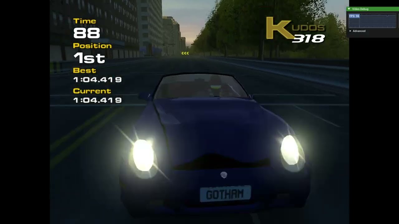 Project Gotham Racing Gameplay - Ubuntu - Xemu #3