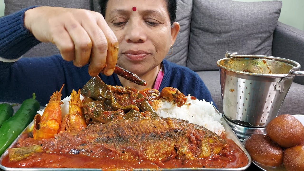 Food Complete Delicious Meal Eating Show Mukbang
