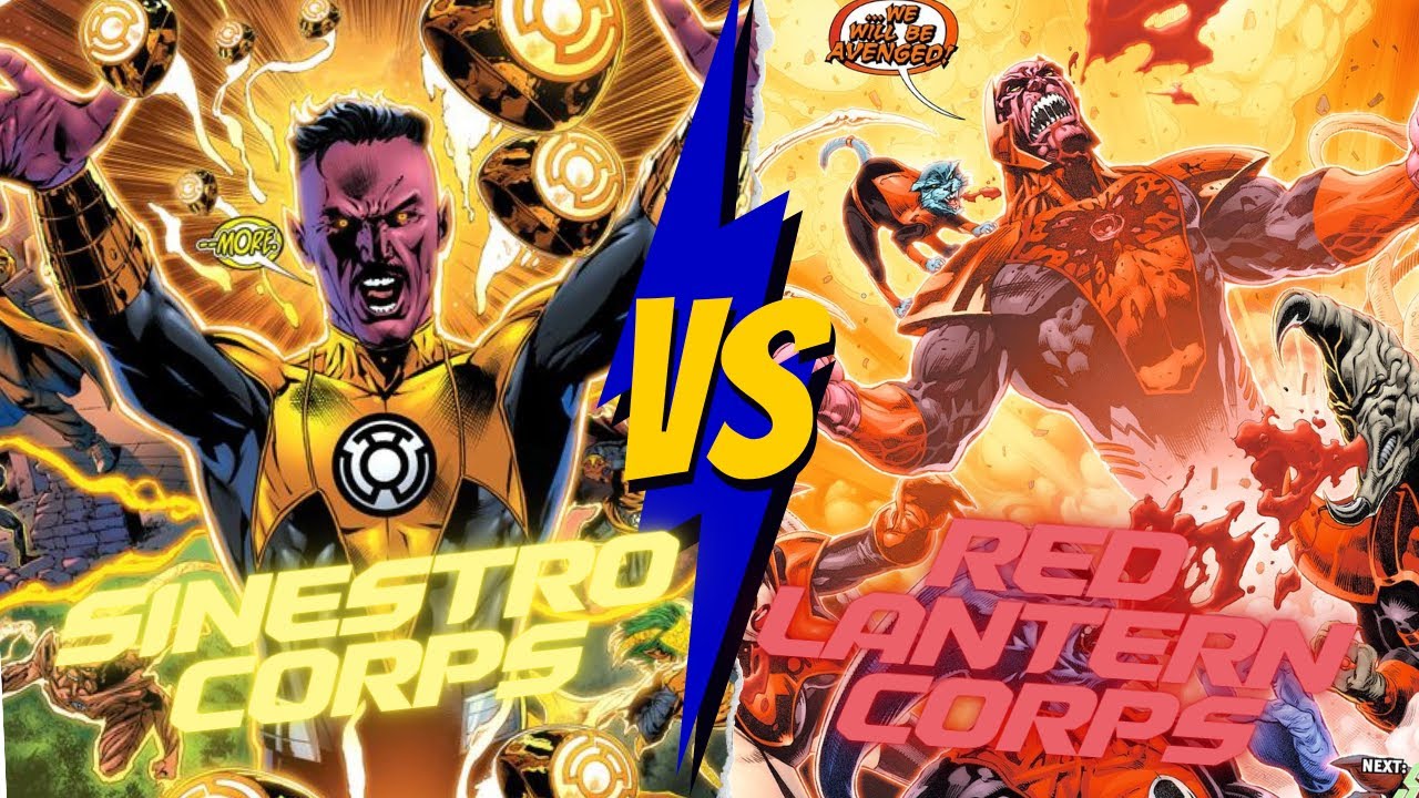 Who Will Win? Red Lanterns VS Sinestro Corps War!