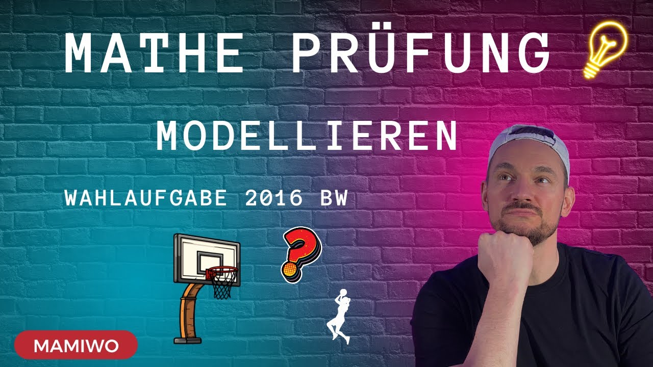 Modellieren Wahlaufgabe 2016 Basketballwurf Abschlussprüfung Realschule