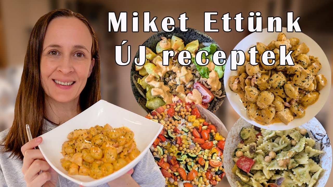 Miket Ettünk VLOG - Burger tál, Csirkés gnocchi, Brokkolis pestos tészta - Új receptek Insátról
