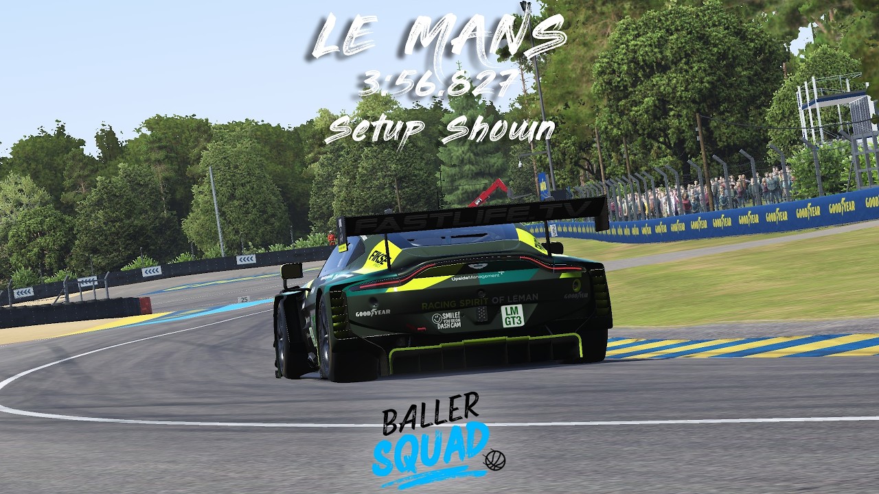 Nathan Smyth-Adams┃Aston Martin V8 Vantage GT3 EVO┃Le Mans┃3:56.827┃+ Setup┃Le Mans Ultimate┃V1.2.3