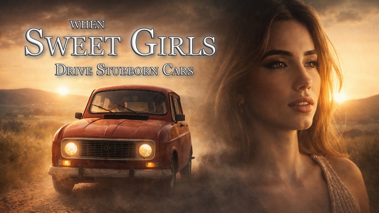 When Sweet Girls Drives Stubborn Cars #PedalPumping Car Cranking Renault4