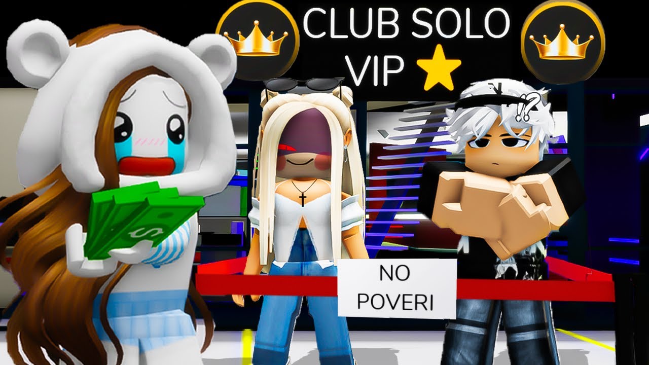 POVERI ENTRANO DI NASCOSTO IN CLUB SOLO PER VIP SU BROOKHAVEN ROBLOX!