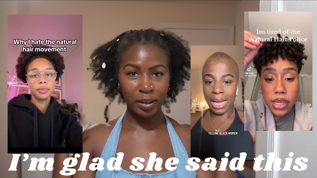 Tiktokers share the problem Black women have with the natural hair conversation today