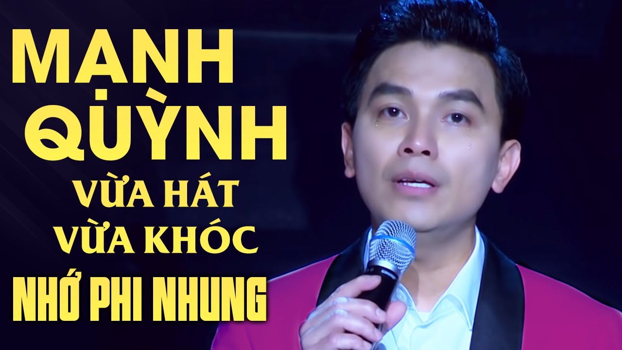 Video Mạnh Quỳnh hát đắp mộ cuộc tình vừa hát vừa khóc nhớ Phi Nhung - Ai xem cũng KHÓC