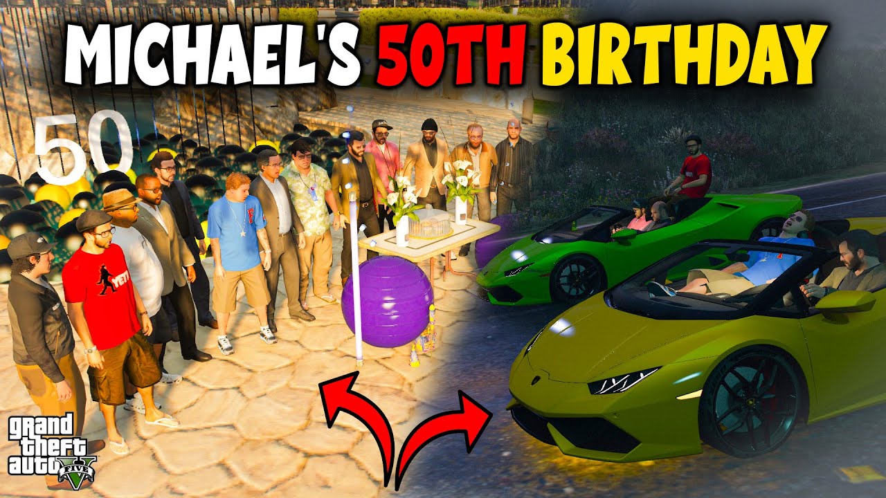 MICHAEL'S 50TH BIRTHDAY PARTY | FT. JIMMY HASSAN & DAYYAN | GTA 5 GAMEPLAY