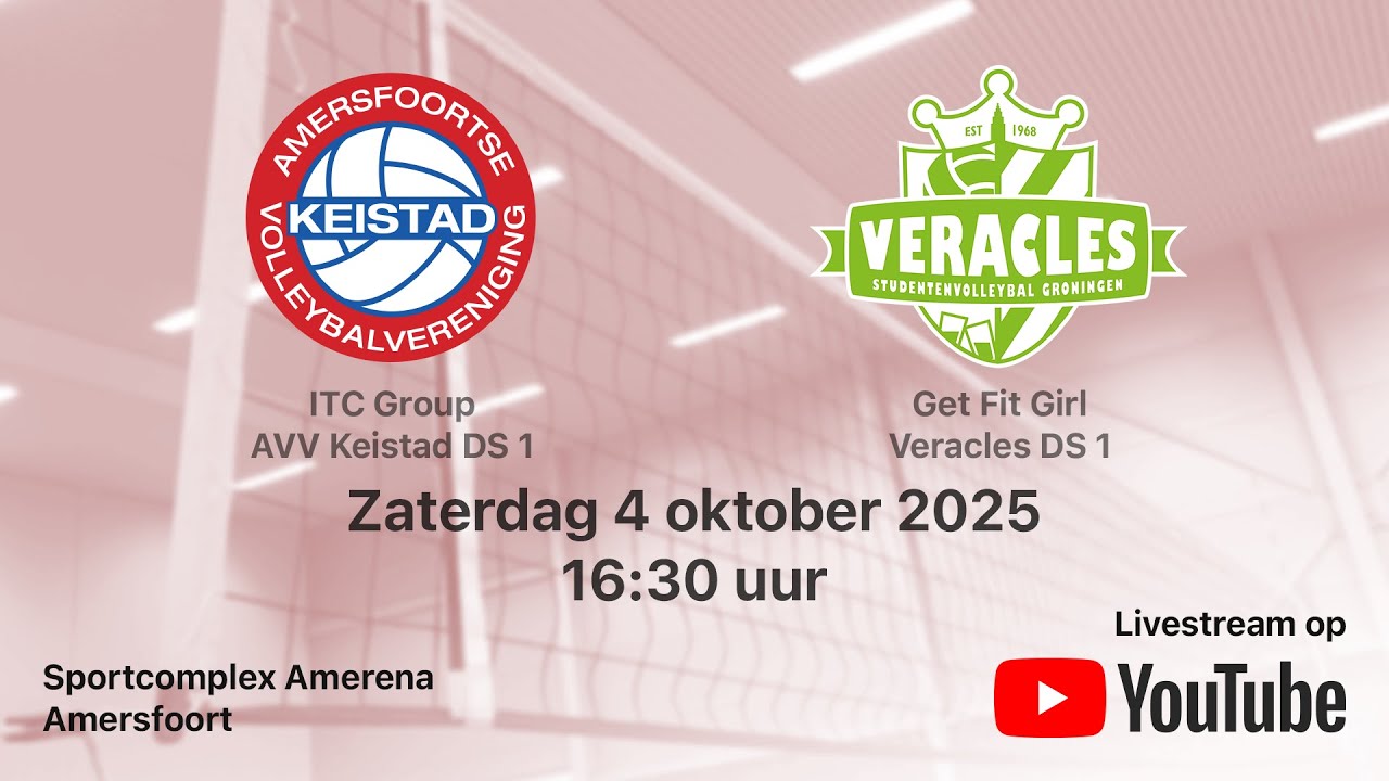 AVV Keistad DS 1 - Veracles DS 1, Volleybal Dames