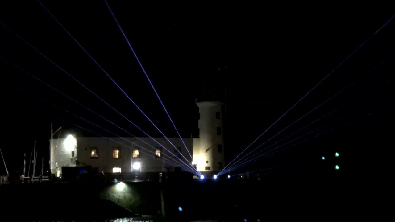 Laser lights at Scarborough Lighthouse