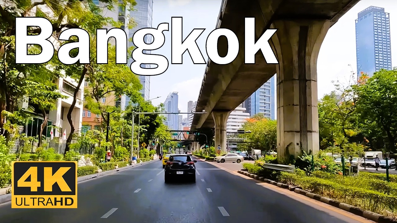 Bangkok 4K - Driving Tour - City Center