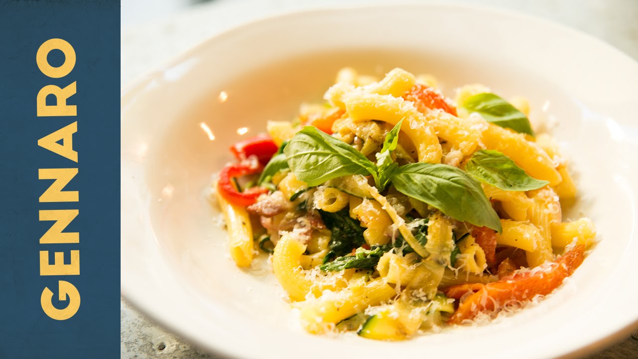 Vegetable & Pancetta Penne | Gennaro Contaldo