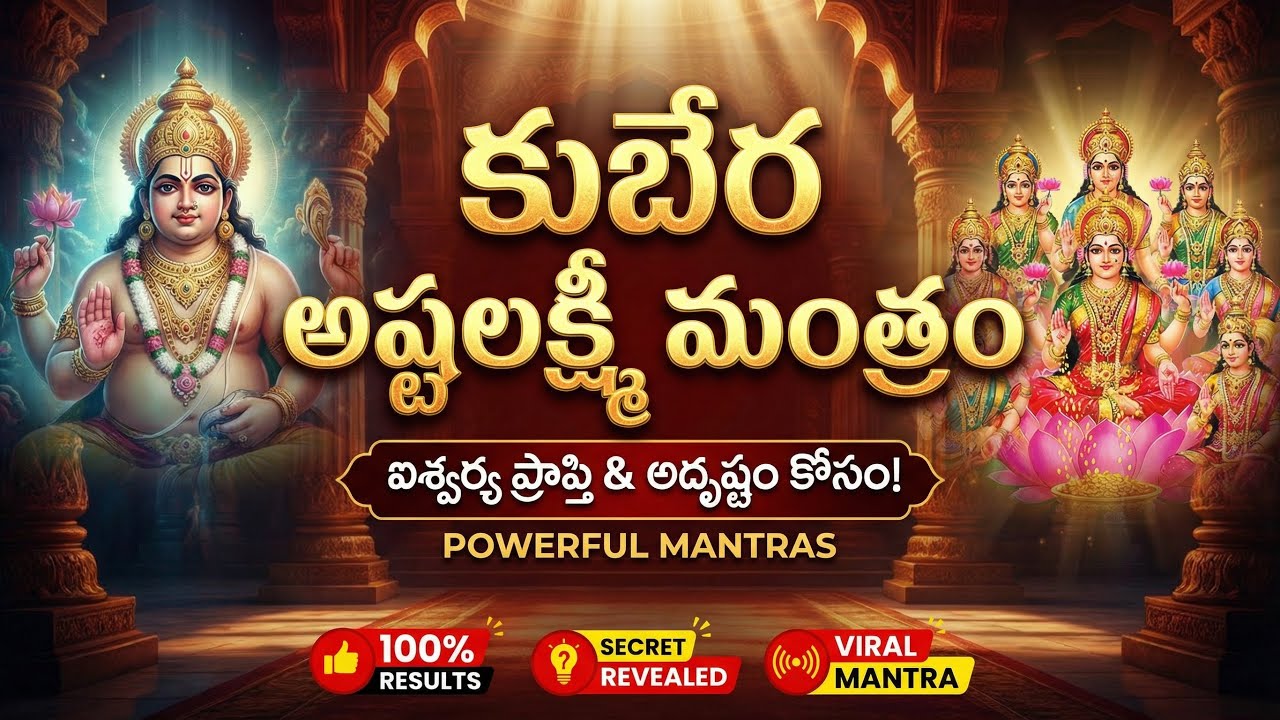 Kubera Ashta Lakshmi Mantra 🔱 Attract Sudden Wealth, Luck & Prosperity | Money Miracle