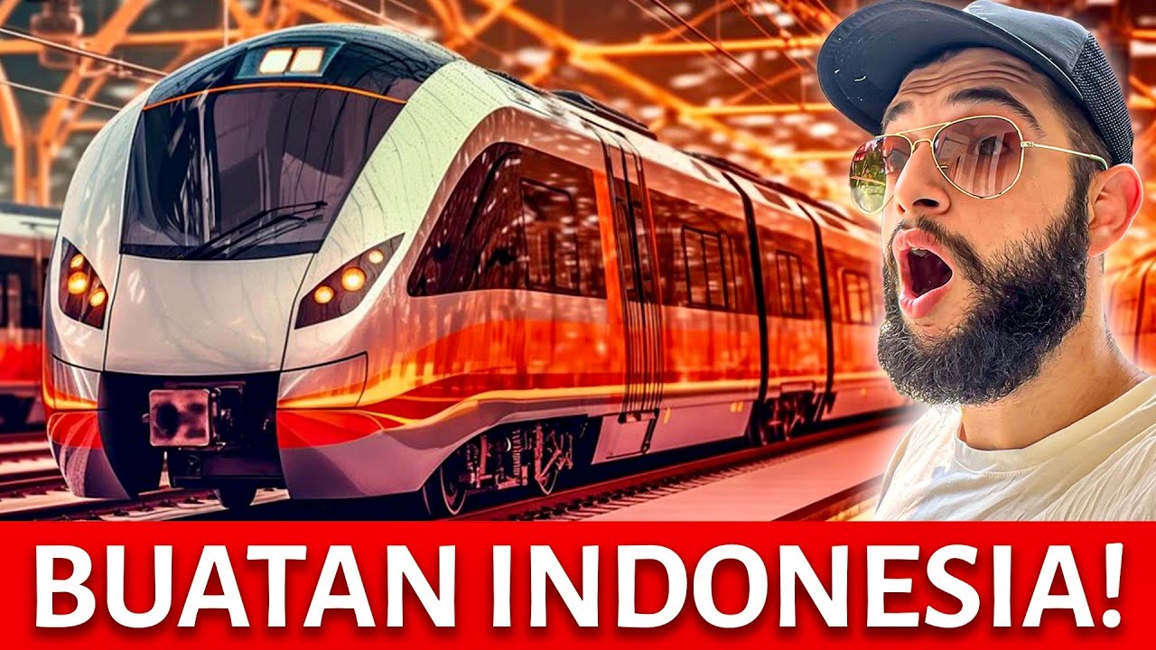 Foreigner Tries New Indonesian Train! 🇮🇩 - 100% Made By Indonesia!