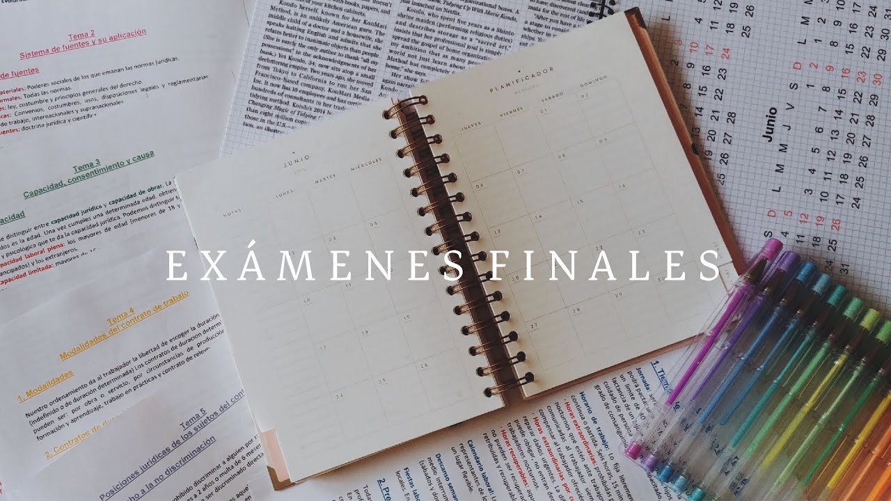 Cómo me organizo para los exámenes finales
