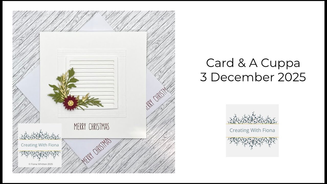 Card & A Cuppa 3 Dec 2025 - Zero-Waste Ornamental Winter Pattern