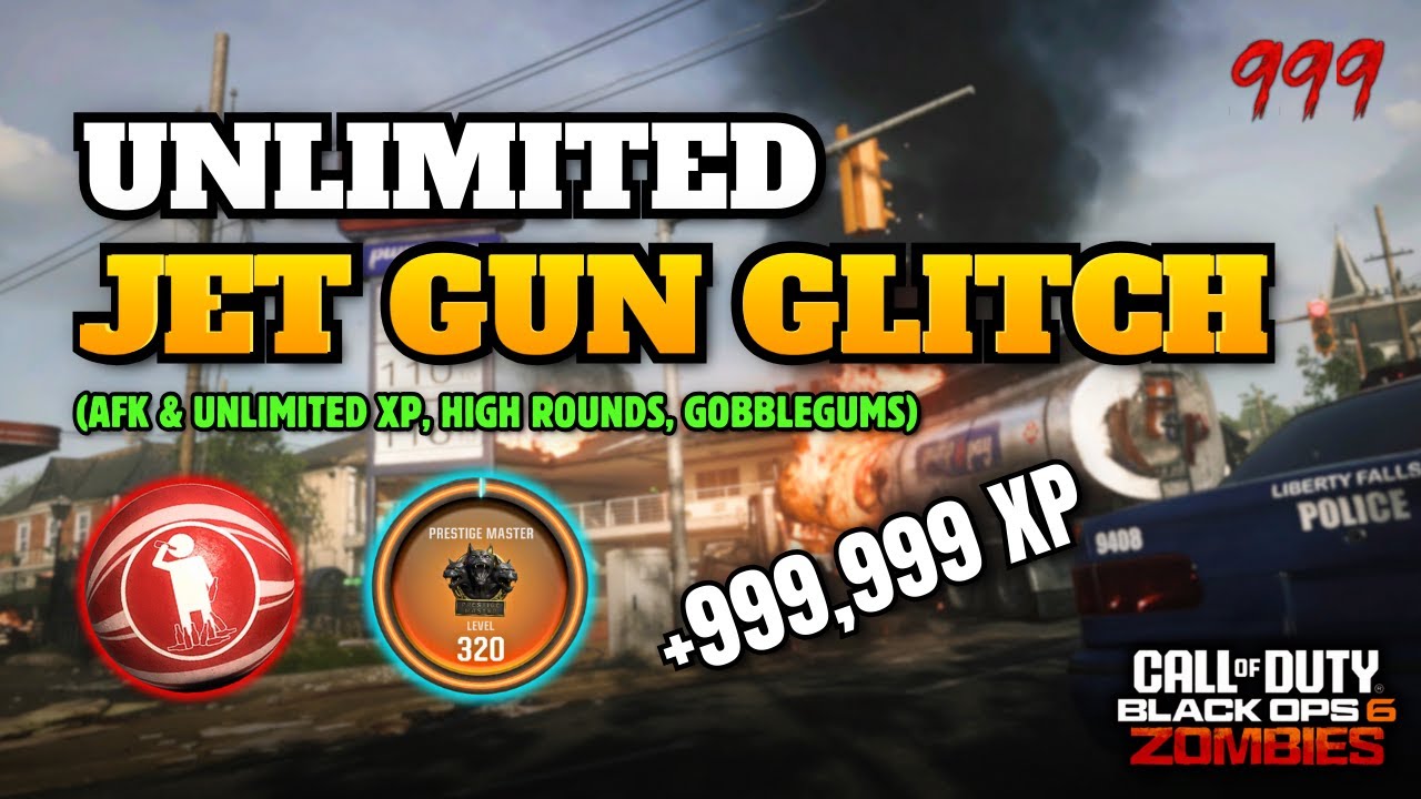 BEST ZOMBIES GLITCH EVER? UNLIMITED JET GUN GLITCH (AFK, XP, Round 999, Gobblegums) | BO6 Zombies