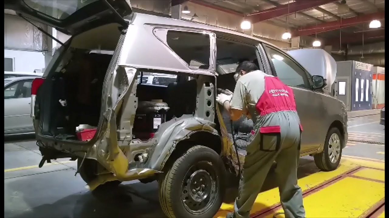 Toyota Innova 2021Full Body Repair And Repaint to Brand New  | Toyota Saudi | Gilbert D Official