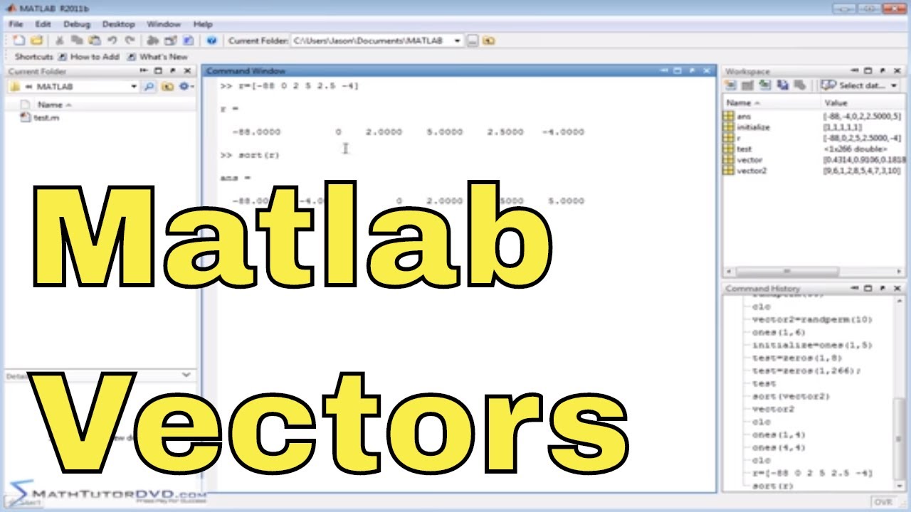 Matlab Tutorial - 32 - Creating Vectors with Random Elements