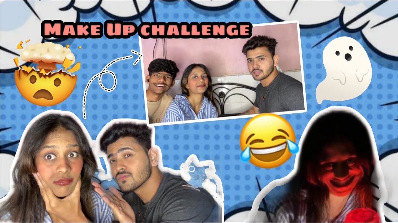 Vlog 114 | funny makeup challenge 😂| bhoot banvala end la 💀😂| mrandmrspalande ❤️ #fypシ #explore 