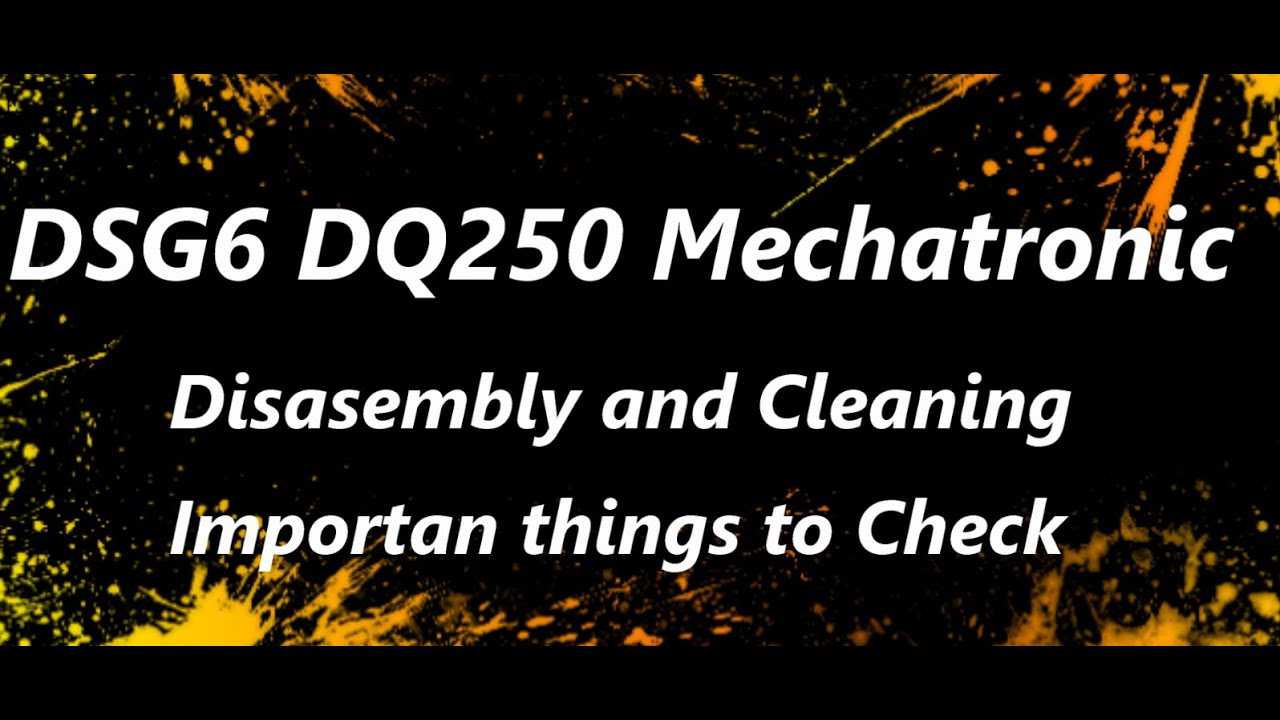 DSG6 DQ250 Mechatronic Cleaning - Important things to look for