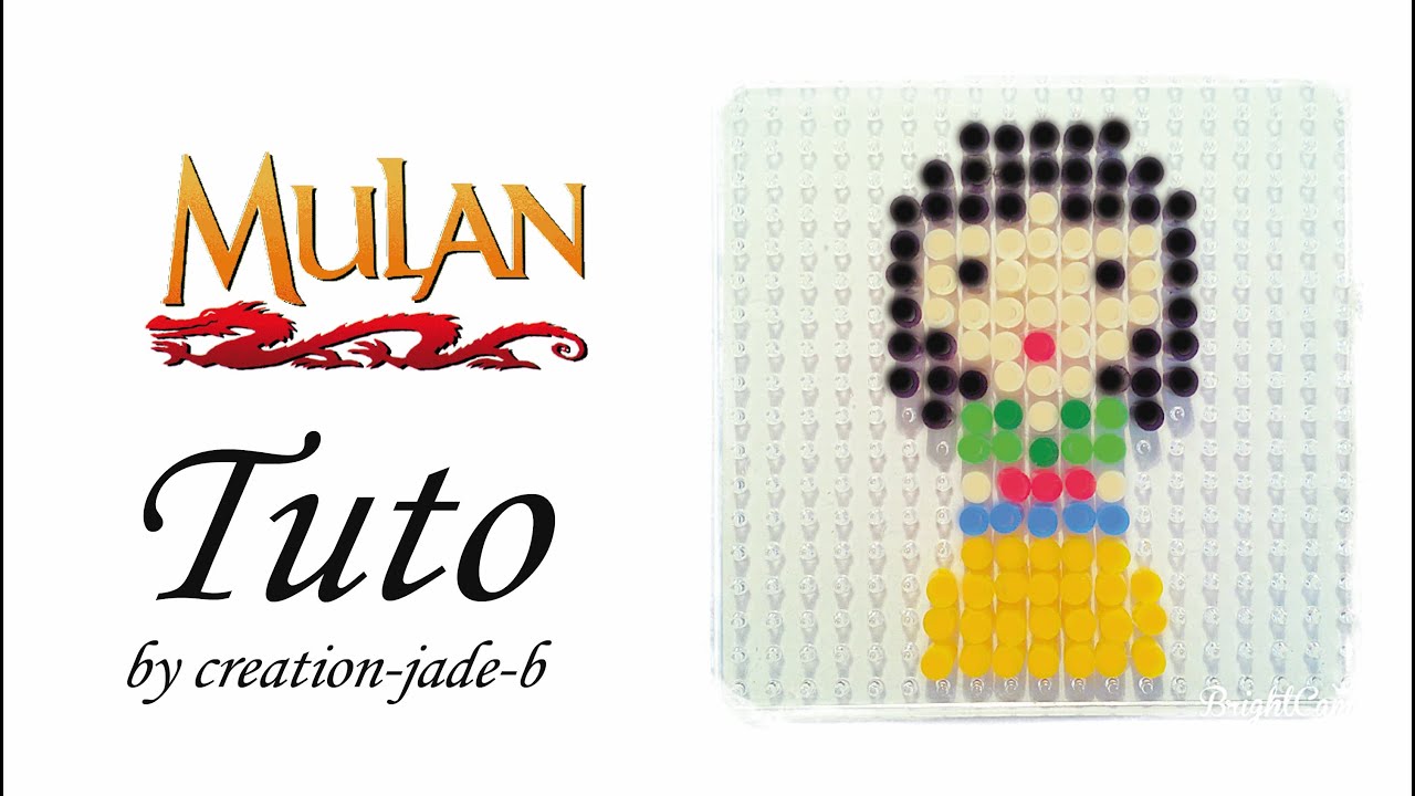 Tuto Perles à repasser (Hama) - Mulan Disney Princesse !