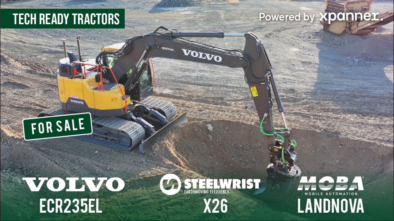 [FOR SALE] Volvo ECR235EL (2023, 240hrs) / Steelwrist X26 / MOBA 3D GPS powered by Xpanner