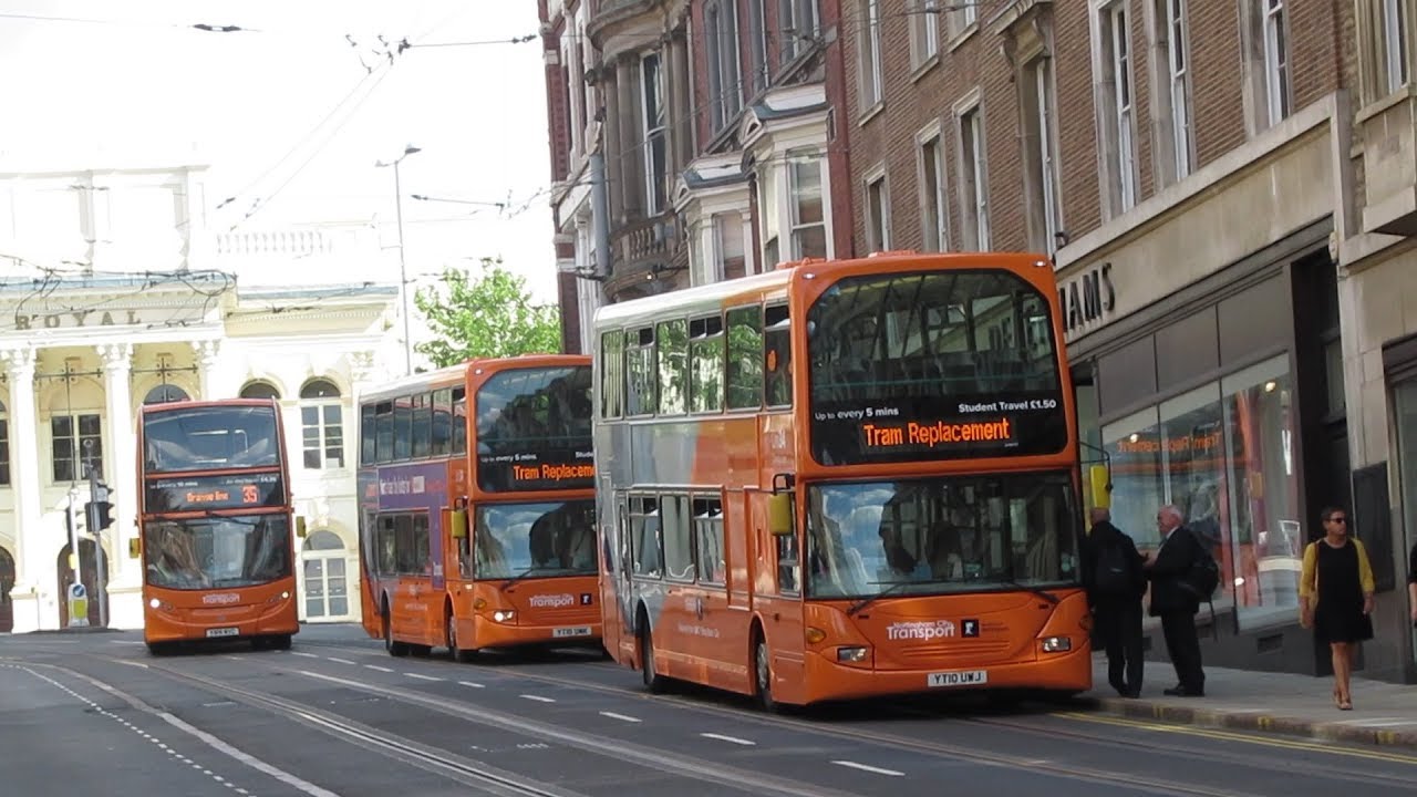 Nottingham Tram Replacement August 2019