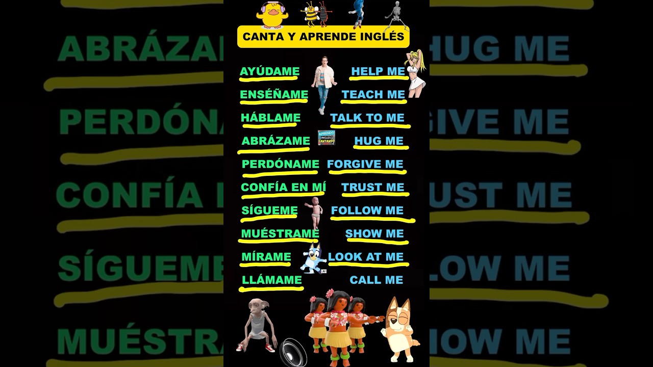 CANTA Y APRENDE INGL&Eacute;S #ingles #inglesencasa #inglesonline