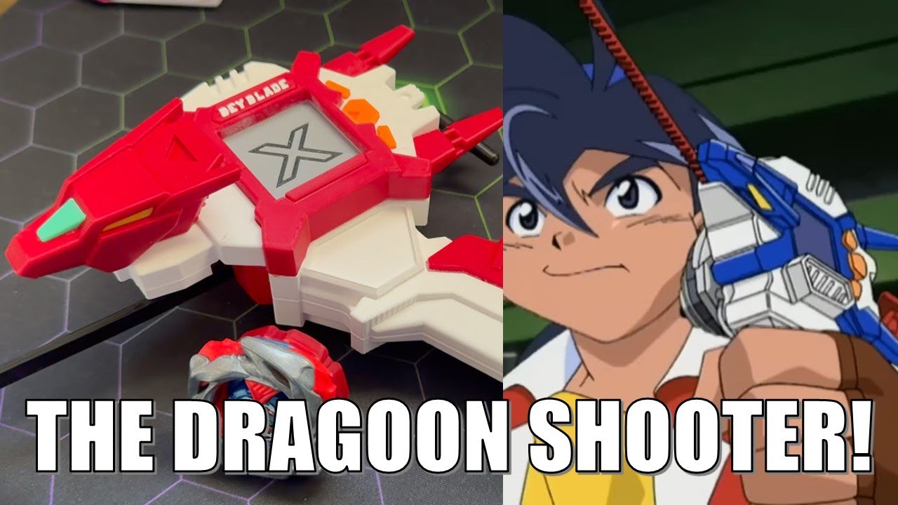 Мне попался (напечатанный на 3D-принтере) шутер Dragoon DX в Beyblade X!
