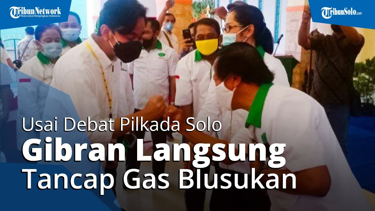 Seusai Debat Pilkada Solo 2020, Calon Wali Kota Solo Gibran Langsung 'Tancap Gas' Blusukan Virtual