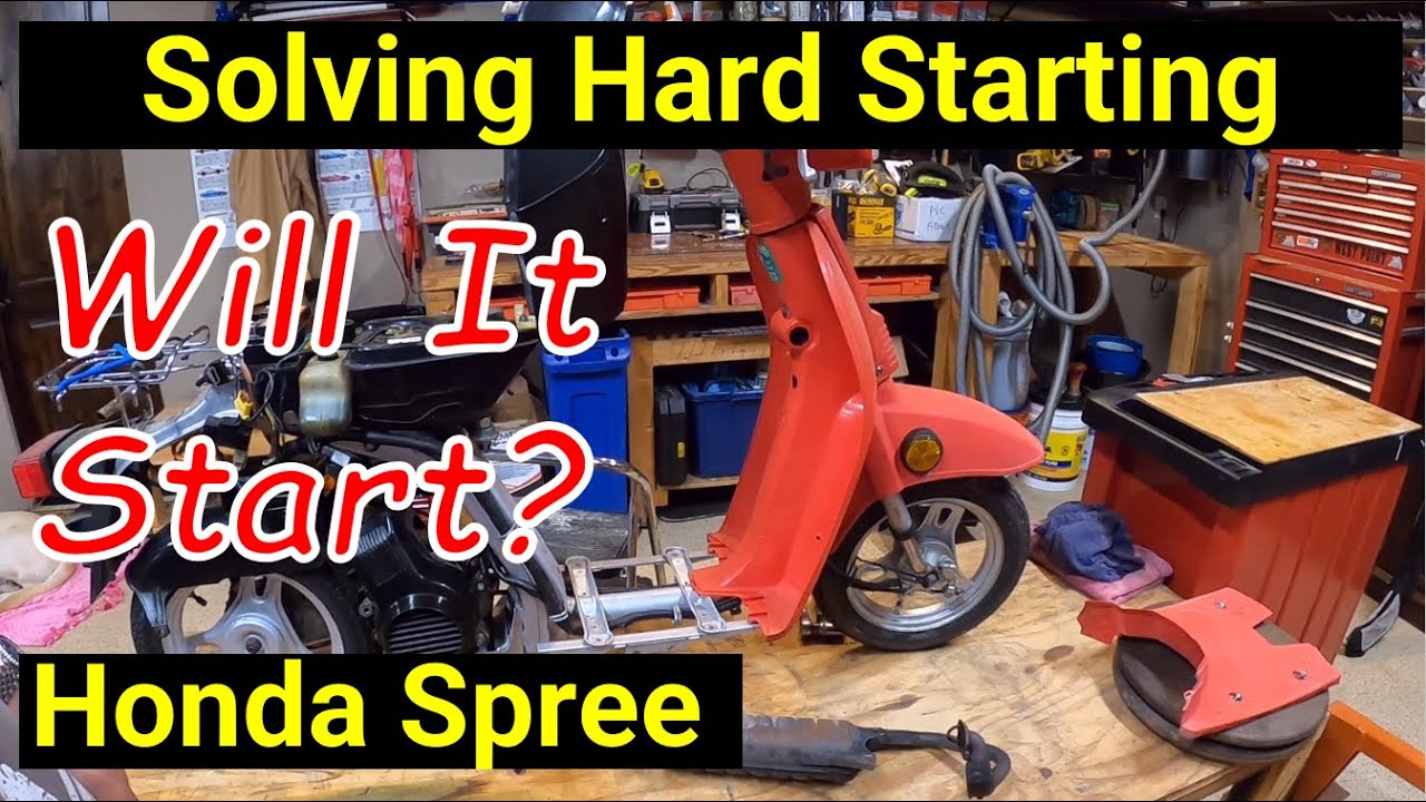 Honda Spree ● Двигатель плохо крутится и не заводится ● Неисправен стартер? ❌