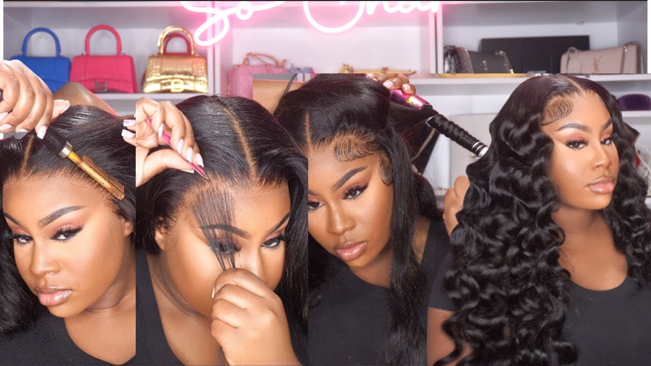 WIG TUTORIAL: PLUCKING, BABY HAIRS, GLUE PLACEMENT, SOFT WAND CURLS |  WEST KISS