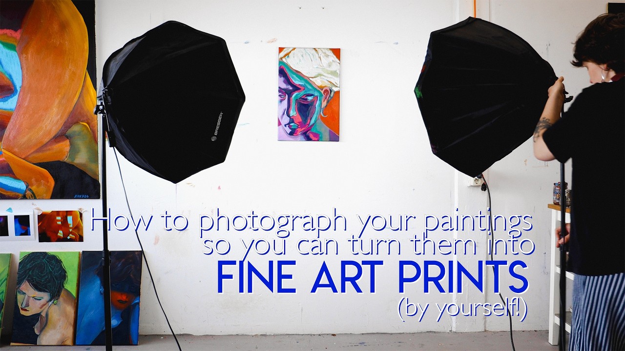 How to PHOTOGRAPH your paintings like a pro (and on a BUDGET) ✸ Making Fine Art Prints