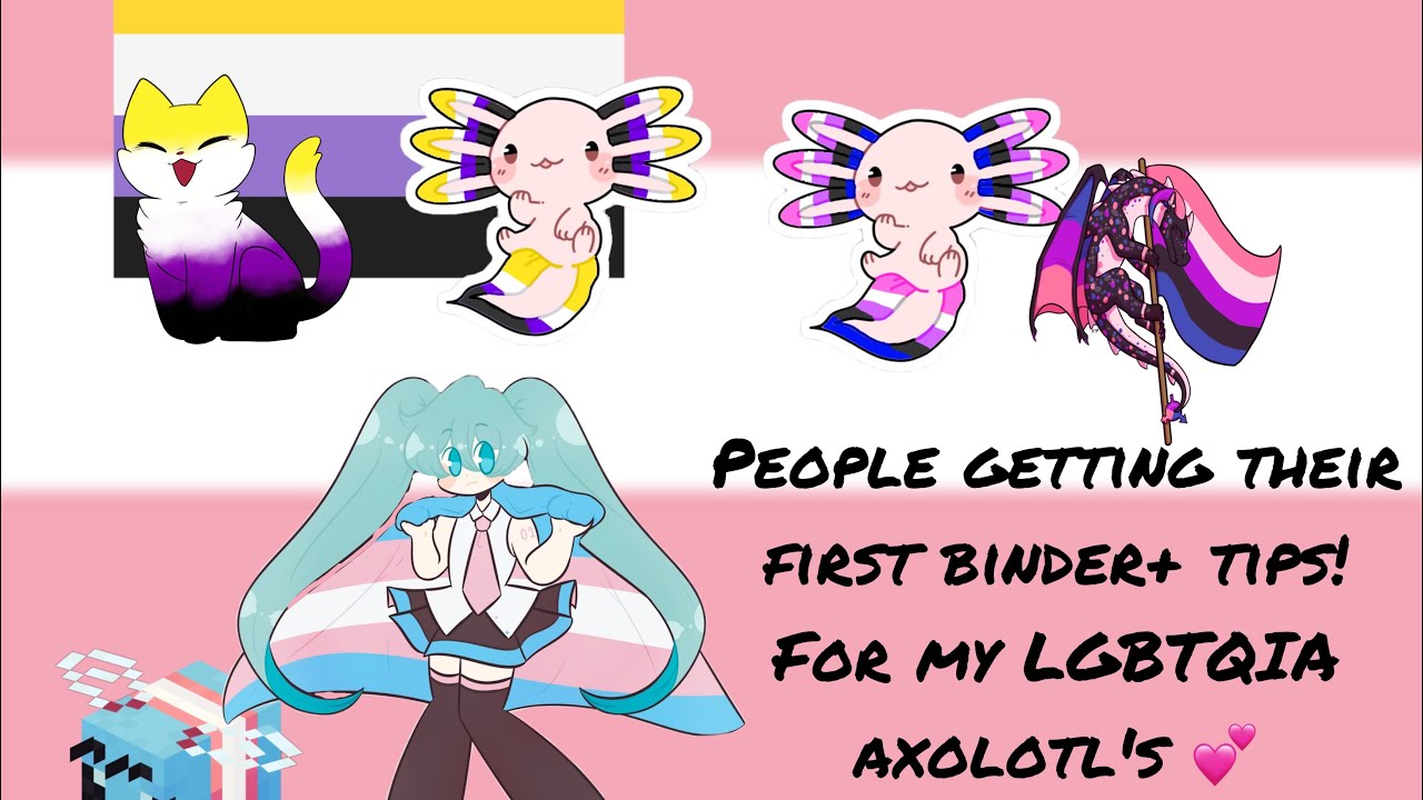 People getting their first binder + tips for my LGBTQIA axolot’s