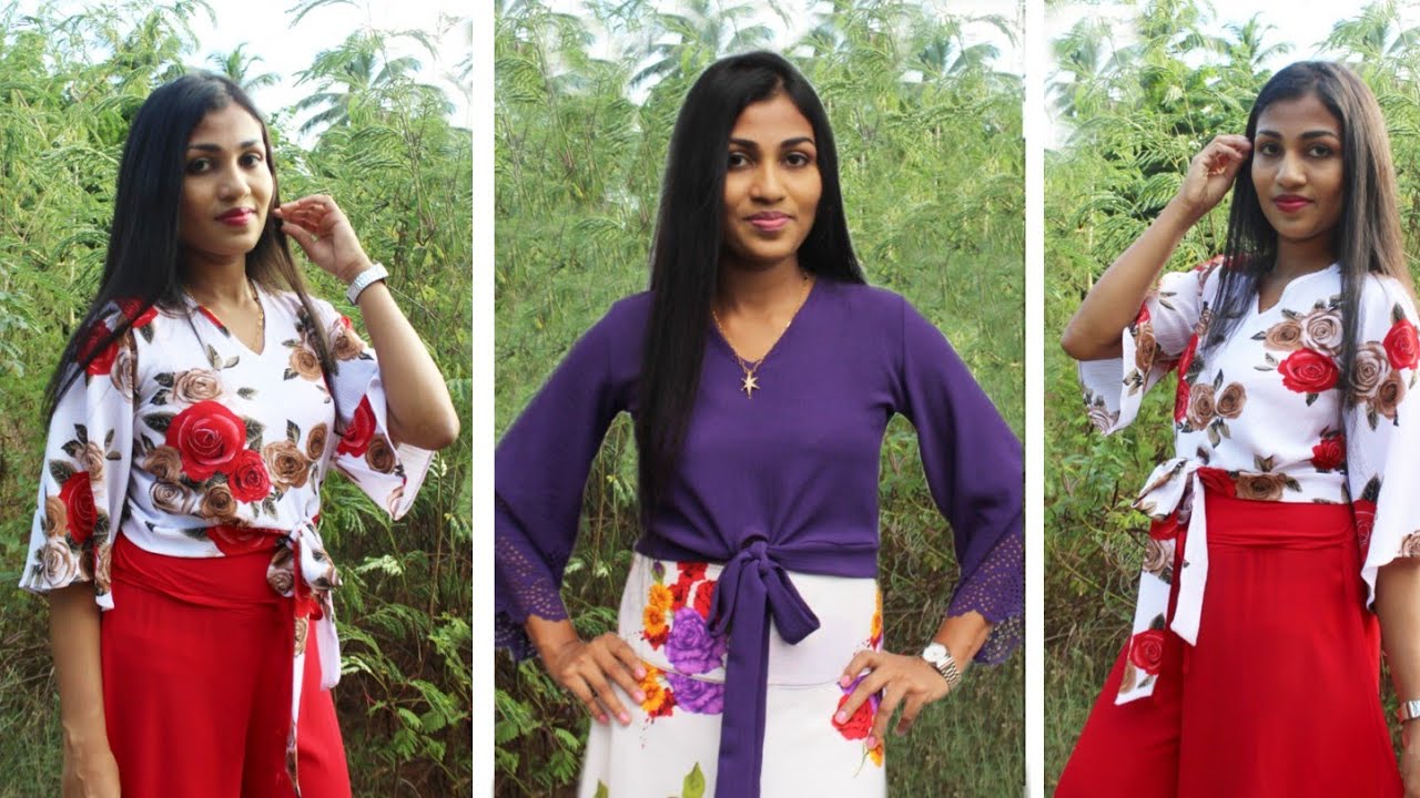 Crop Top එකක් මහමු. | Sewing with Ishu | ඉෂූගේ මැහුම් පන්තිය | How to sew crop top in sinhala