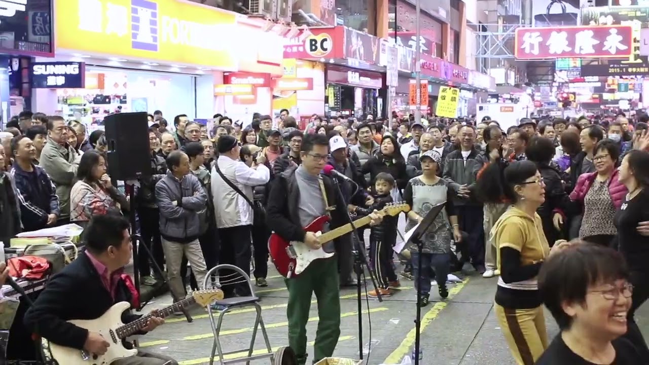 Try a Little Tenderness + Dilalah + Diana - 3L樂隊 香港旺角街頭表演 Busking Hong Kong 150124