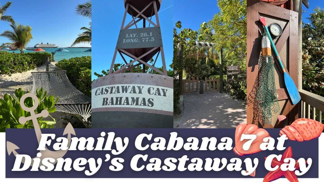 Disney's Private Island Castaway Cay Family Cabana 7 🏝️ | Disney Dream Cruise Concierge Vlog 🚢✨