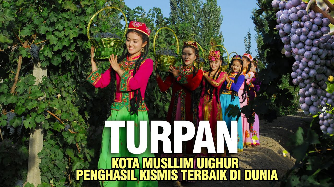 TURPAN - Kota muslim Uighur, rumah - rumah pengeringan anggur yang menabjubkan.