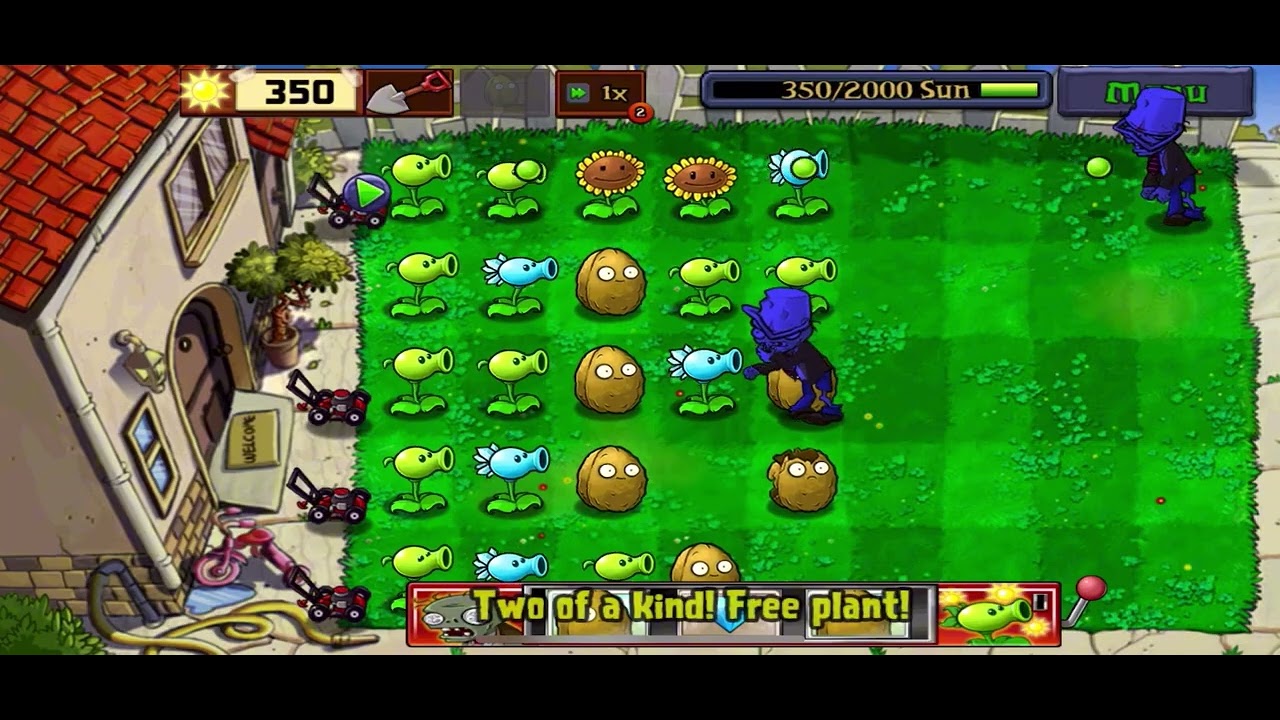 Level 13 Plants vs Zombies but it gets CRAZY 🌱🧟 #gaming #pvz #zombie