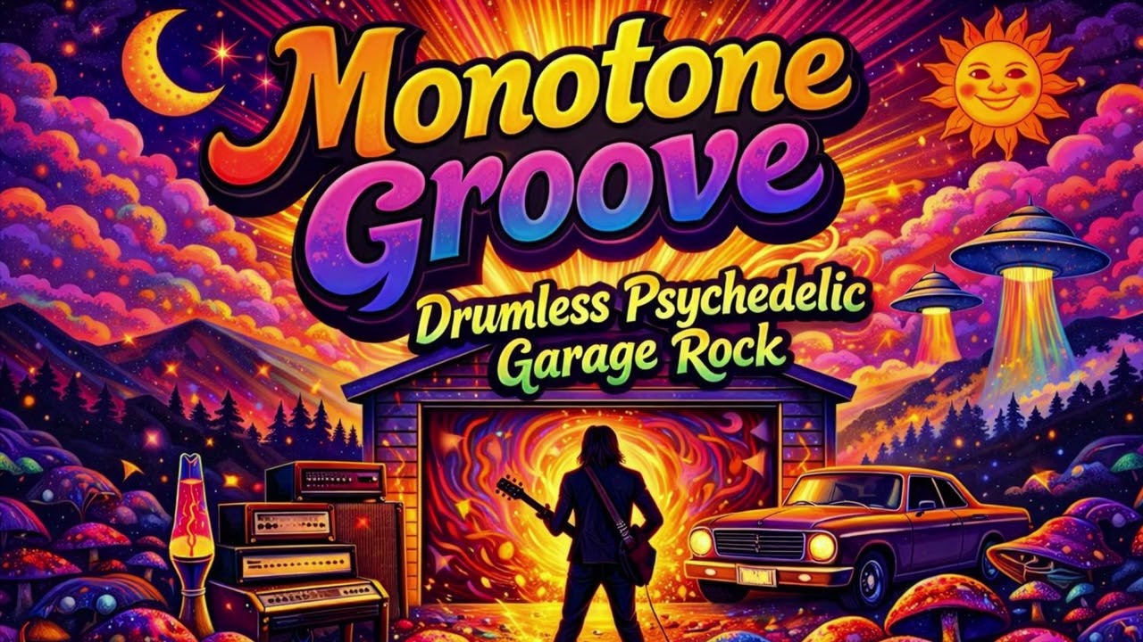Drumless Psychedelic Garage Rock Track - Monotone Groove