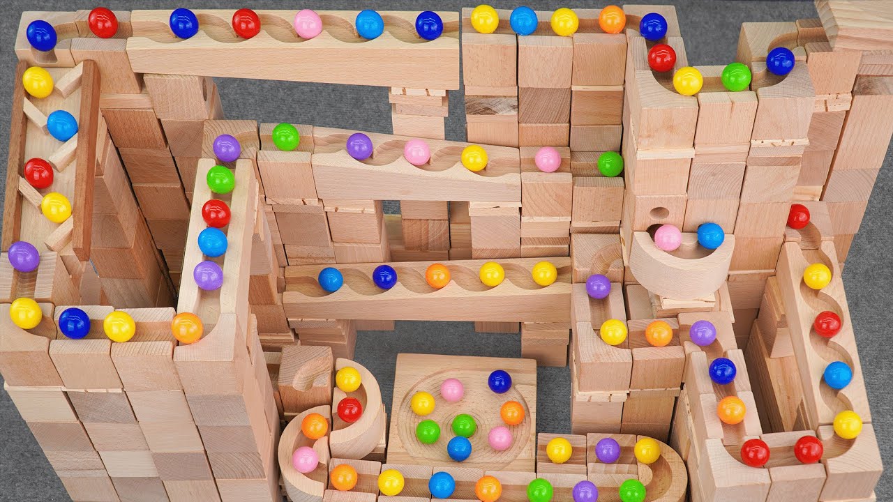 Marble Run Race ☆ HABA Slope + Cuboro + Bornelund Quadrilla | New Visual Marble Run
