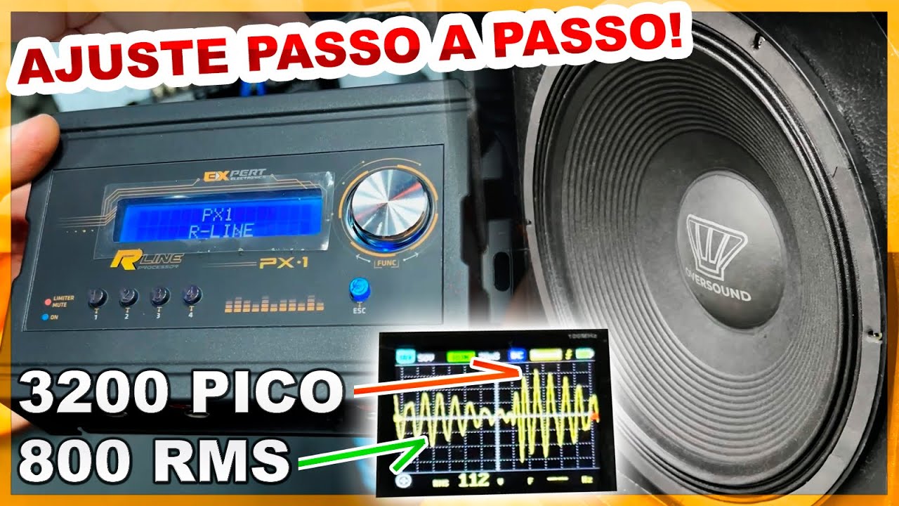 LIMITER DE PICO e LIMITER RMS no Processador Expert RLine PX1 Connect - Review e Teste Prático!