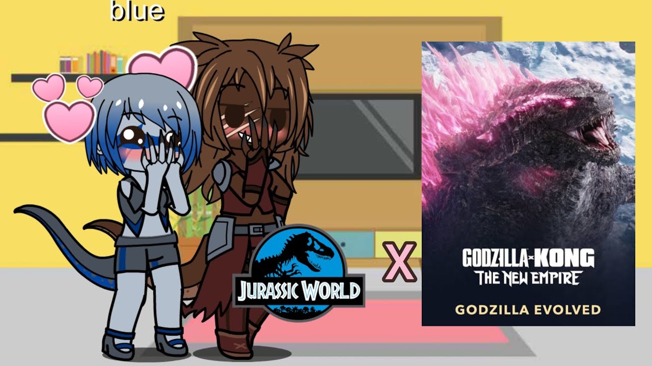 dinos de jurassic world reacciona a godzilla