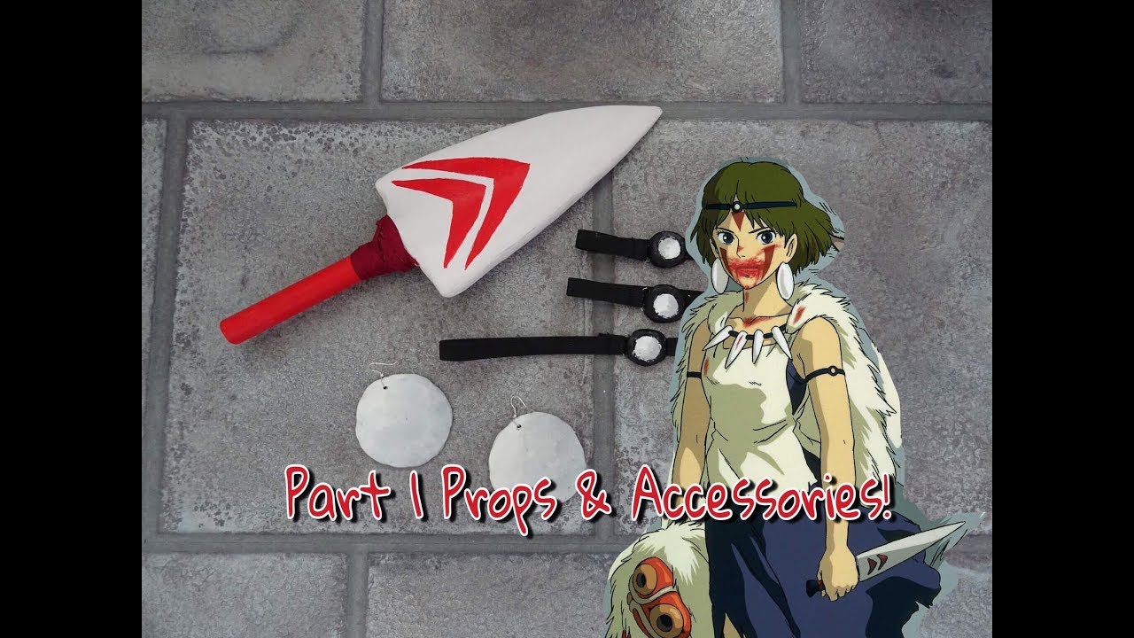 Princess mononoke cosplay tutorial :part 1 props and accessories