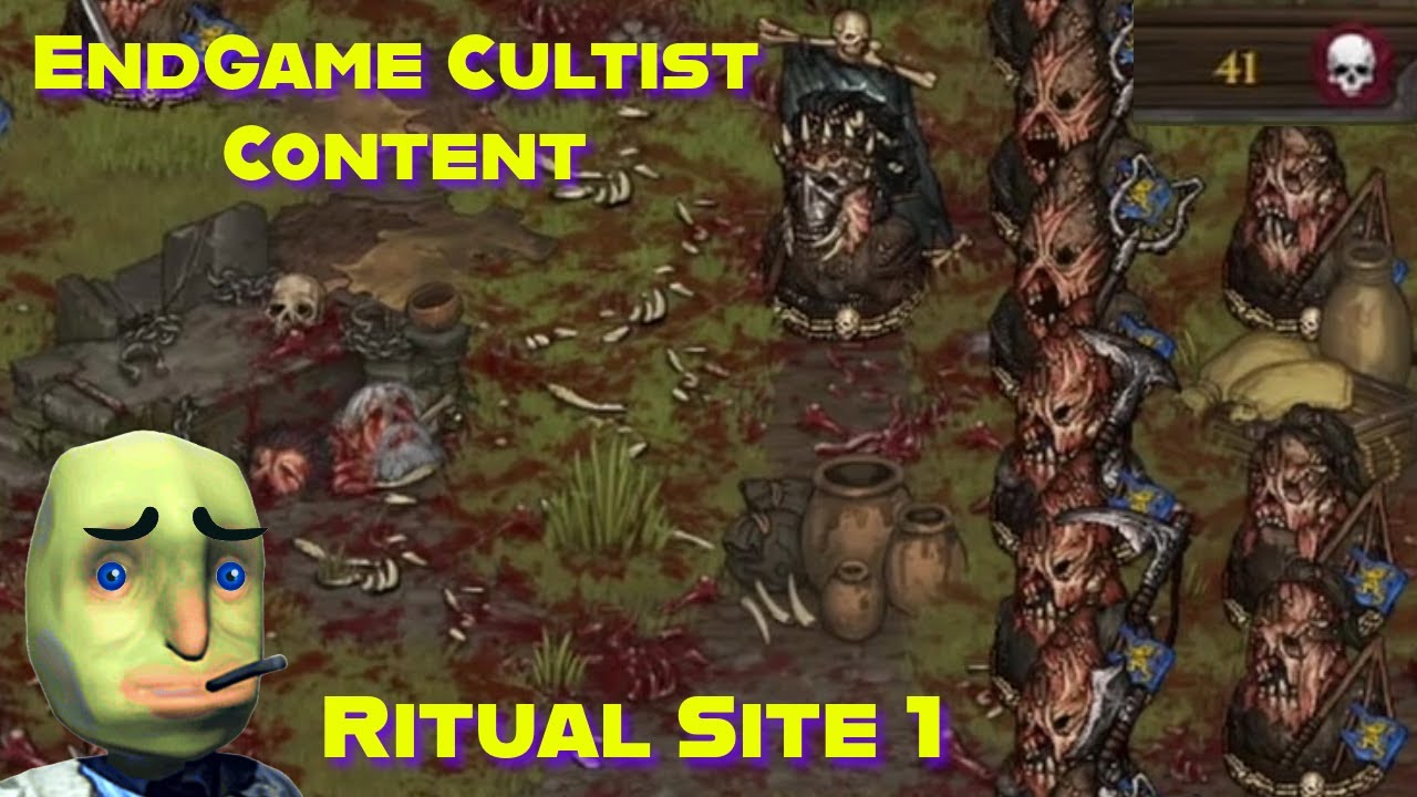 LATE GAME CULTIST FIGHT (Davkul Rising Mod) || Ritual Site 1 || Battle Brothers Peasant Militia