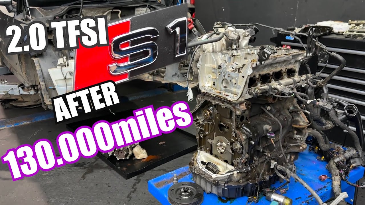 2.0TFSI from Audi S1 is getting TLC ! What's the engine condition after 130.000 miles ?